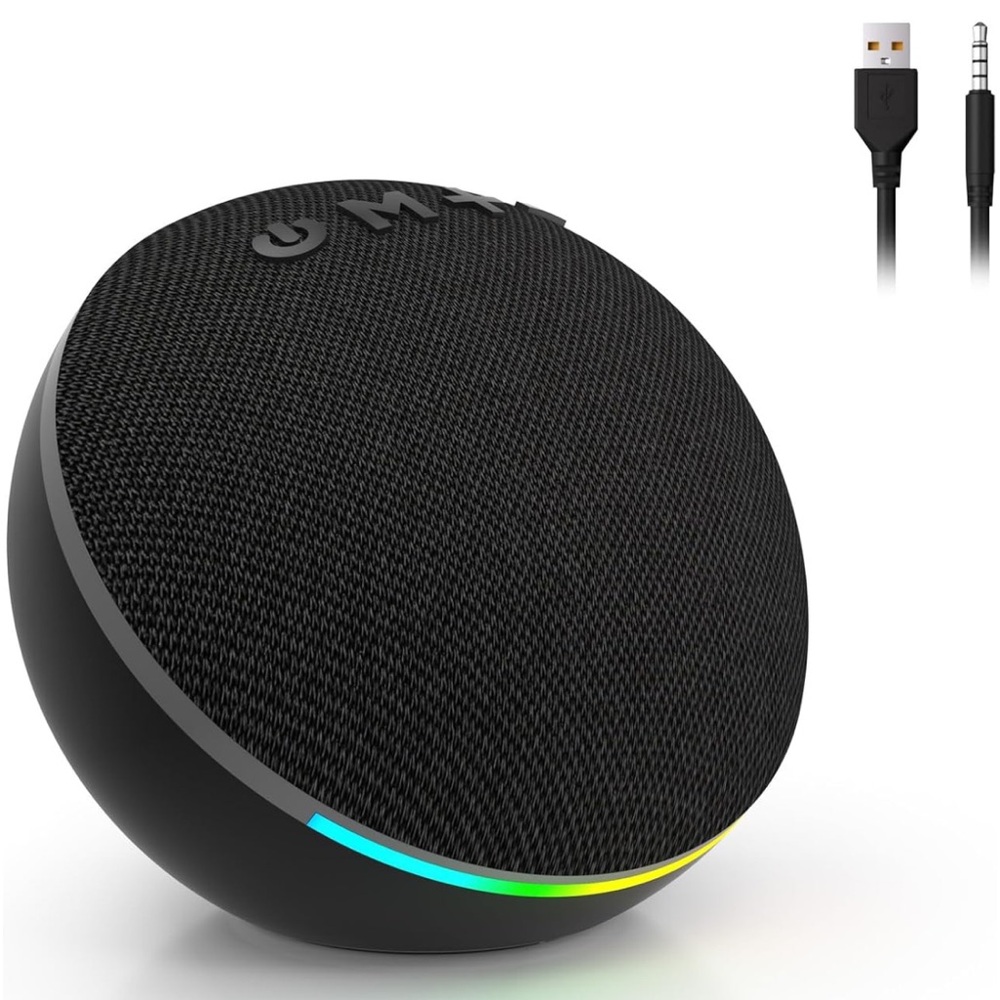 Bluetooth computer speakers with color LED lights